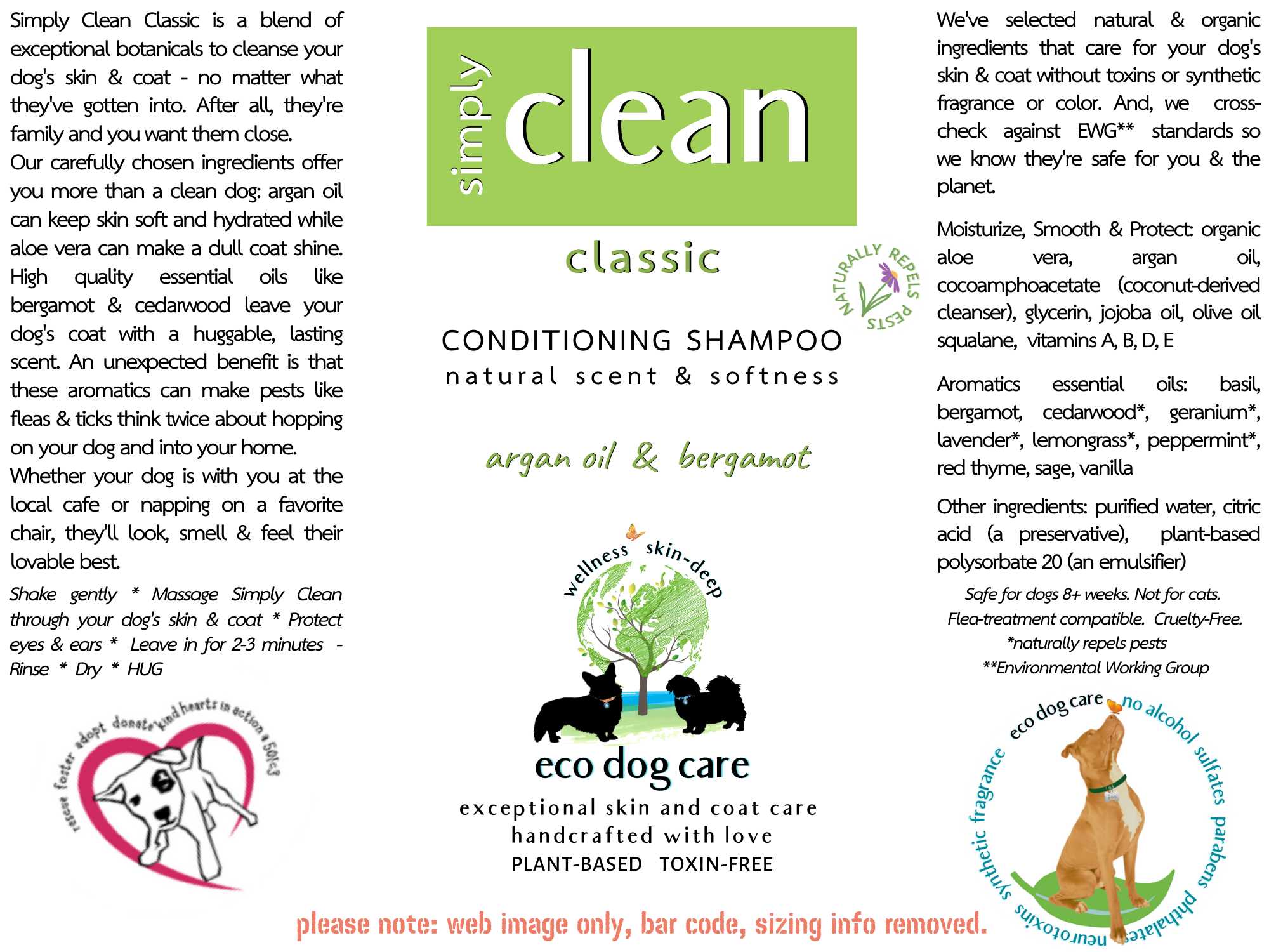 Simply Clean-Classic Shampoo (All Coat Types) Eco Dog Care